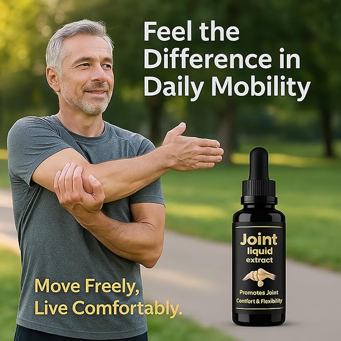 Joint Extract Liquid – Herbal Blend with Turmeric White Willow Bark Devil’s Claw &amp Ginger Root – Vegan Wild-Harvested Easy-Mix Dropper – 50ml