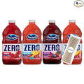Ocean Spray Zero Sugar Zero Collection Fruit Juice Drink 64 fl oz 4 Pack + 15 Sugarcane Disposable Straws by KOOL8SHOP Infinite Deals
