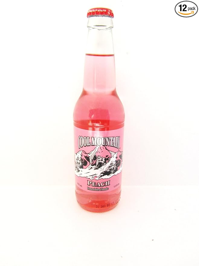 Cool Mountain Peach Soda 12-Count Packages (Pack of 12)