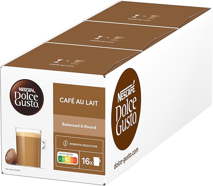 Nescafé Dolce Gusto Café au lait Pack of 6 6 x 16 Capsules
