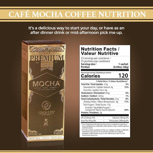 3 Boxes ORGANO Gourmet Cafe Mocha (45 Sachets)