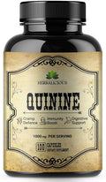 HERBALICIOUS Quinine Capsules - Cinchona Officinalis Bark Herbal Supplement for Muscle Cramp Defense and Overall Digestive Health - All-Natural Quinine Sulfate Pills 500mg per Capsule 100 Tablets