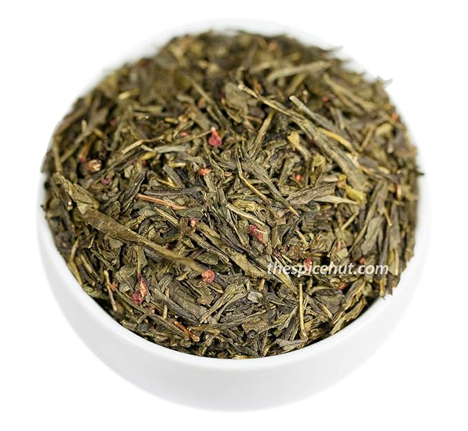 Raspberry Green Tea Loose Leaf Green Tea - Caffeinated | bulk 8oz 80-100 cups | The Spice Hut First Sip of Tea