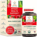 Artery Plaque Removal Formula | 4-Element All-Natural Supplement to Support Blood Pressure Healthy Cholesterol and Heart Rhythm | 130 Easy-to-Swallow Capsules | by Sana Herbal