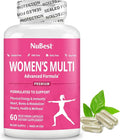 Multivitamin for Women with 39 Key Nutrients Essential Vitamins Minerals Horny Goat Weed Maca Wild Yam Red Clover Cranberry Arginine Herbal Supplement | 60 Vegan Capsules | 1 Month Supply