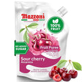 Mazzoni - Cherry Puree 100% Italian Pure Sour Cherry (Amarena) Juice Just Fruit No Sugar Added Real Fruit Mixer for Cocktails Drinks Smoothies - 2.2 lb Convenient Pouch Made in Italy