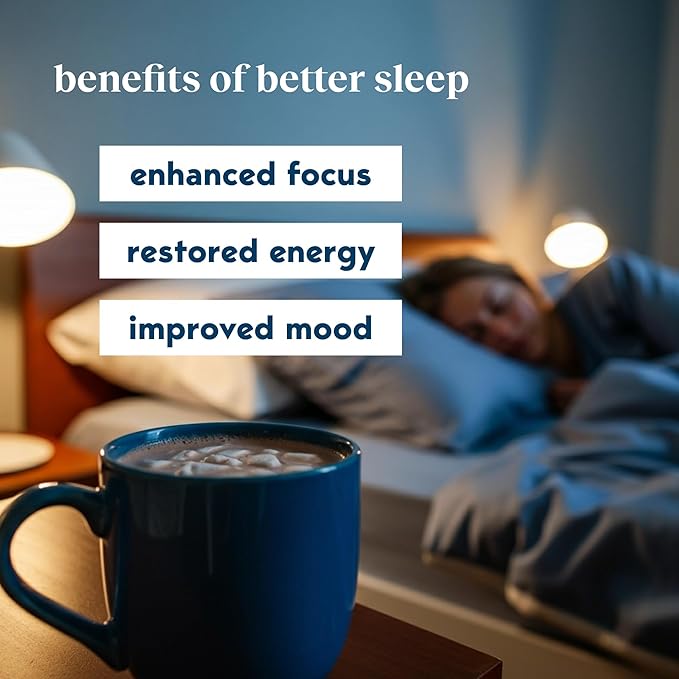 Moment Sleep Powder (SHARK TANK) | Hot Chocolate | Melatonin Alternative | 0 Sugar | Low Calorie | Mushroom Drink | Adaptogens Reishi GABA Magnesium Chamomile | Keto | Dairy Free | 15 Servings