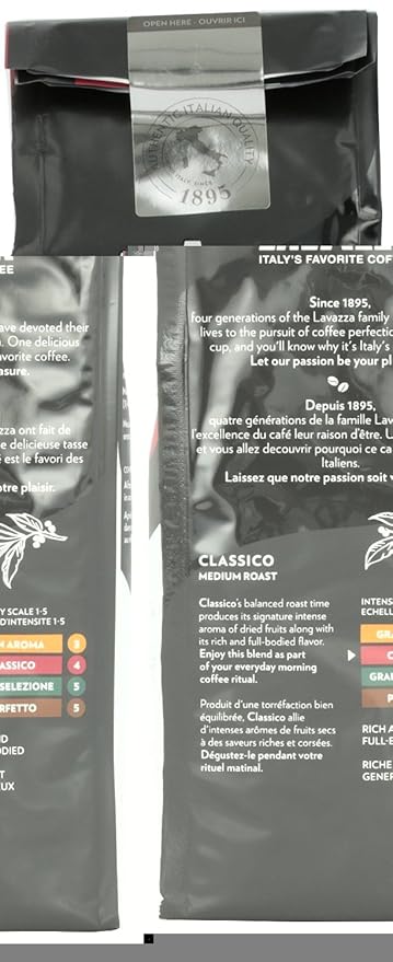 Lavazza Classico Medium Roast Coffee Grnd 12 Oz