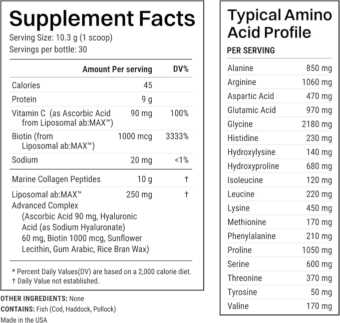 Advanced Marine Collagen Peptides+ &amp Liposomal Sleep Gummies – Supports Skin Joints &amp Restful Sleep