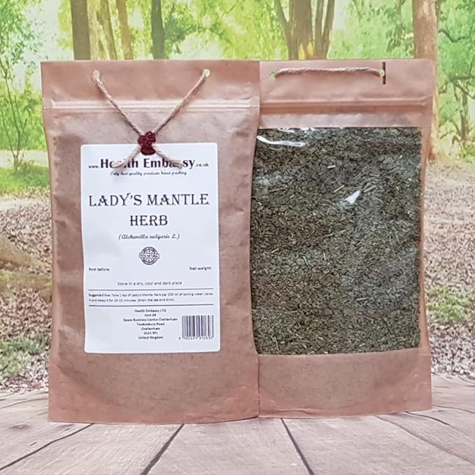 Health Embassy Ladys Mantle Herb | Alchemilla Vulgaris L | Herbal Tea (100g)