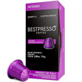 Bestpresso Coffee for Nespresso Original Machine 120 Aluminum pods Certified Genuine Espresso Intenso Blend(High Intensity) Pods Compatible with Nespresso Original