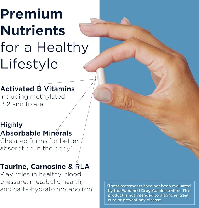 Designs for Health Metabolic Synergy - Multivitamin and Mineral Supplement with Chromium Zinc Selenium R-Lipoic Acid Vitamins + More (360 Capsules)