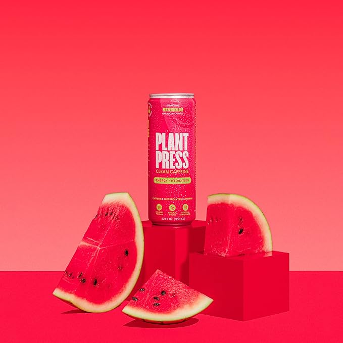 Plant Press - Organic Energy Drink 100 mg Caffeine Clean Coffee Alternative Full Range of Vitamins Electrolytes No Sugar Alcohols No Preservatives - Variety Pack (12 Fl Oz 12 Pk)