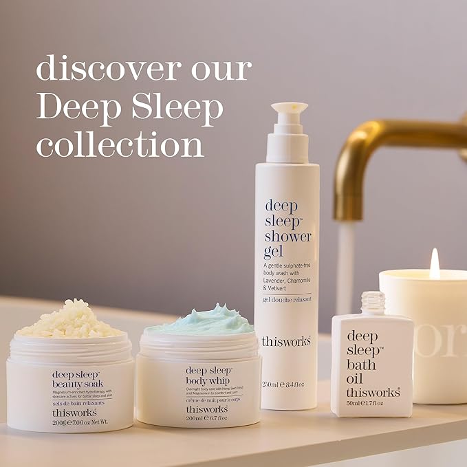 This Works Deep Sleep Pillow Spray with Lavender Vetivert &amp Chamomile – Natural Aromatherapy Sleep Mist for Bedtime Relaxation 75ml / 2.5 fl oz