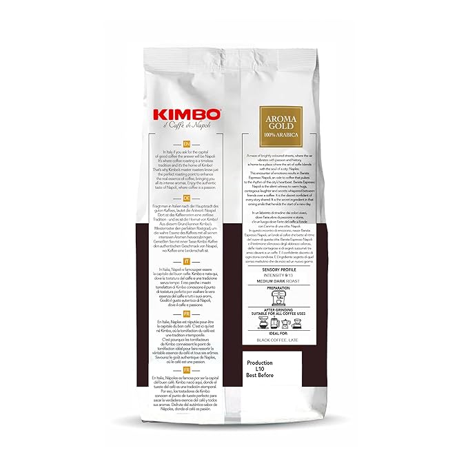 Kimbo Roasted Coffee Beans (Aroma Gold 2.2 Pounds)