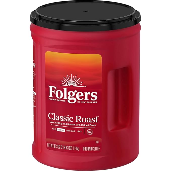 Folgers Classic Roast Coffee 48-Oz Can