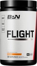 BARE PERFORMANCE NUTRITION BPN Flight Pre Workout Supports Energy and Mental Focus Improved Endurance &amp Muscle Pumps with CarnoSyn® Beta Alanine Mango 30 Servings