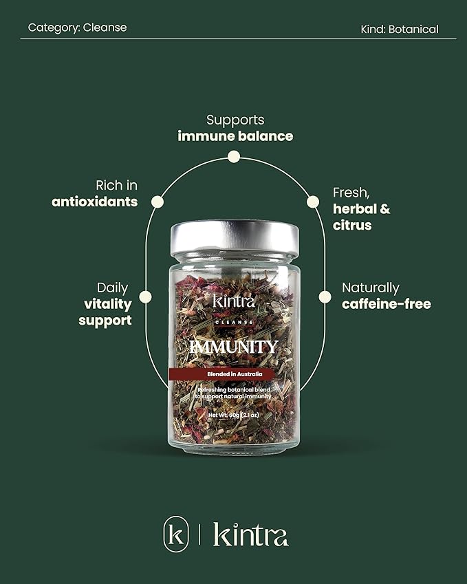 Kintra Foods Loose Leaf Immunity Herbal Tea Jar 60g