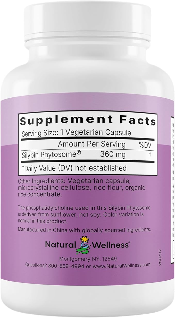 UltraThistle Advanced Milk Thistle Supplement – 1080mg Silybin Phytosome for Superior Absorption – Liver Support Detox &amp Enzyme Health – Non-GMO Gluten Free Soy Free – 90 Capsules (30-Day Suppl
