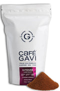 Café Gavi Intense – Dark Roast Ground Colombian Coffee – 100% Arabica – Fresh-Roasted at Origin – 10 oz Resealable Bag – Dark Chocolate &amp Hazelnut Notes