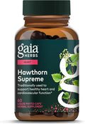 Gaia Herbs Hawthorn Supreme - Hawthorn Berry Supplement - with Herbs Traditionally Used to Support Heart Health* - 60 Vegan Liquid Phyto-Caps (60 Servings)