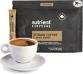 Nutrient Survival Coffee Vitamin Enriched Dark Roast Coffee 100% Colombian Arabica Prepper Supplies 13 Essential Vitamins Shelf Stable up to 18 Months 30 Single Serve Stick Packs