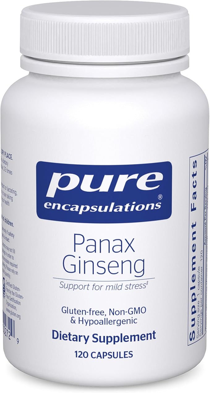 Pure Encapsulations Panax Ginseng | Hypoallergenic Supplement Helps the Body Adapt to Occasional Physical Stress* | 120 Capsules