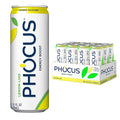 PHOCUS Caffeinated Sparkling Water Lemon Lime 75mg Natural Caffeine Plus L-Theanine Zero Sugar Zero Calories No Artificial Sweeteners 11.5 fl oz Cans (Pack of 12)