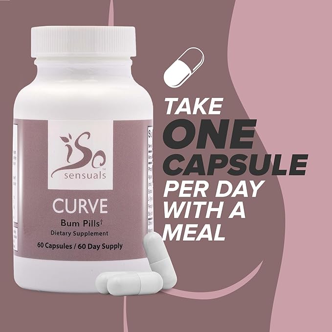 IsoSensuals Curve Butt Enhancement Pills (3 Bottles)
