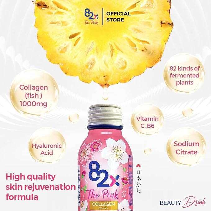82X The Pink Collagen - Liquid Marine Collagen Drink