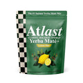 Atlast Yerba Mate+ Instant Powder Drink Mix – Natural Caffeine Energy with L-Theanine Prebiotics &amp Probiotics – Low Sugar Lemon Mint Energy Tea for Focus &amp Daily Ritual – 30 Servings