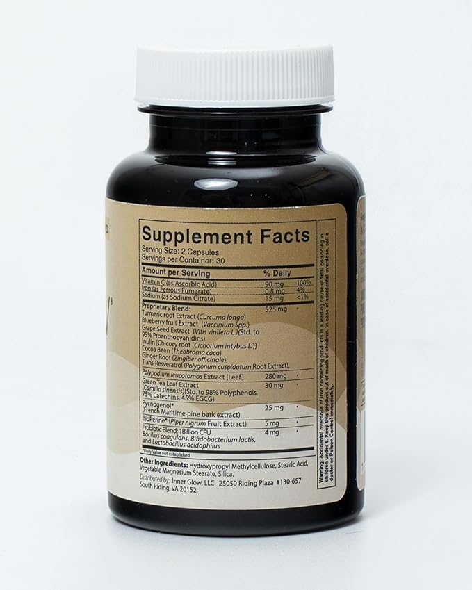 Age Defense Vitamins - Dermatologist and Plastic Surgeon Developed to Fight photoaging and Melasma Polypodium Leucotomos Antioxidant Formula – Vegan Gluten-Free – 60 Capsules