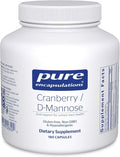 Pure Encapsulations Cranberry D-Mannose - Supports Urinary Tract Health* - with Cranberry Fruit Solids - Vegan &amp Non-GMO Dietary Supplement - 180 Capsules