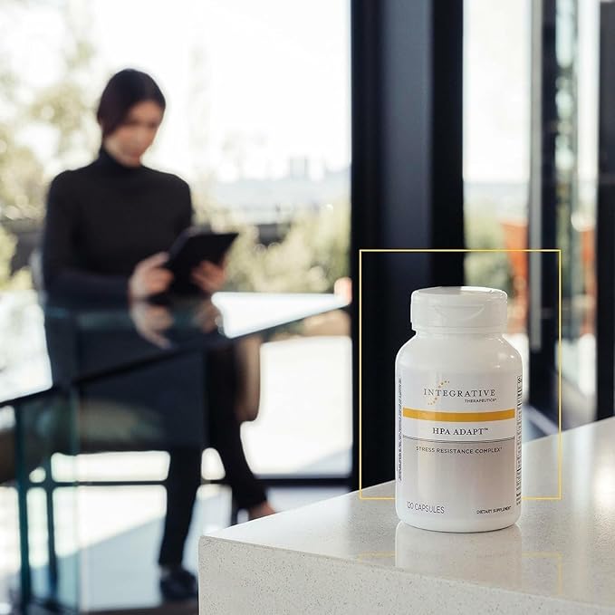 Integrative Therapeutics HPA Adapt - Adaptogenic Supplement for Stress Support* - Includes Ashwagandha Rhodiola &amp Other Adaptogenic Herbs* - Vegan Dairy-Free &amp Gluten-Free - 240 Capsules