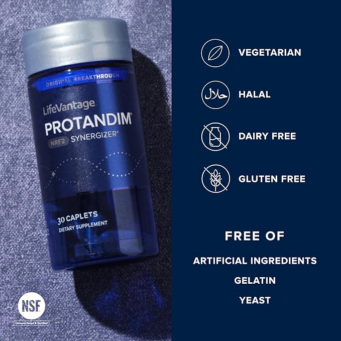 Protandim Nrf2 Synergizer (30 Caps) Nrf2 Activator Healthy Aging Supplement Antioxidants Fight Oxidative Stress 5 Herb Blend Supports Cellular Health Ashwagandha Turmeric Milk Thistle