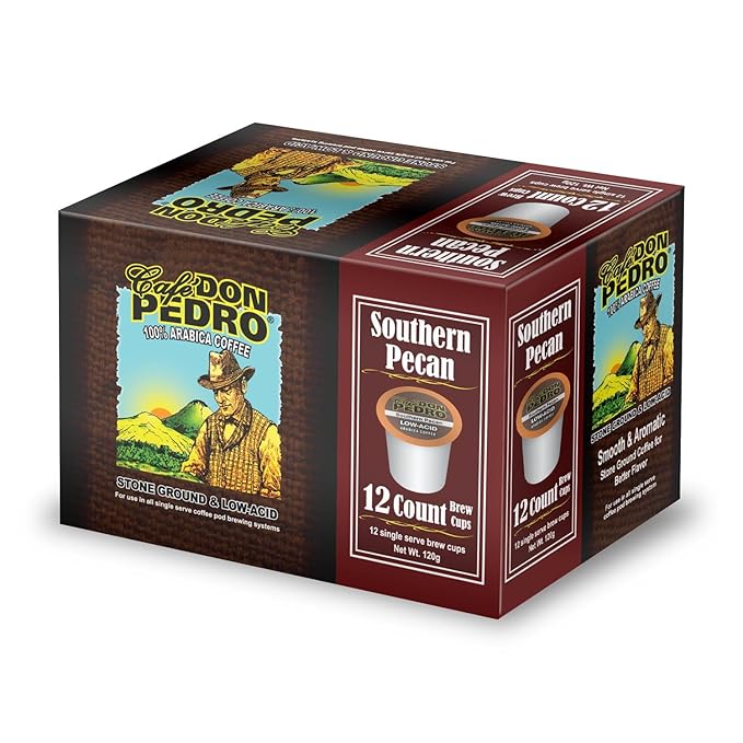 Cafe Don Pedro Assortment Pack Low Acid Coffee Pods - Compatible With Keurig K-cup Coffee Maker - Try 6 Different Coffees - 12 Cups Each 72 count