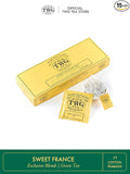 TWG Tea | Sweet France Tea | Green Tea | Chamomile Flowers &amp Rose Petals | 15 Hand Sewn Cotton Tea Bags | Gift Set