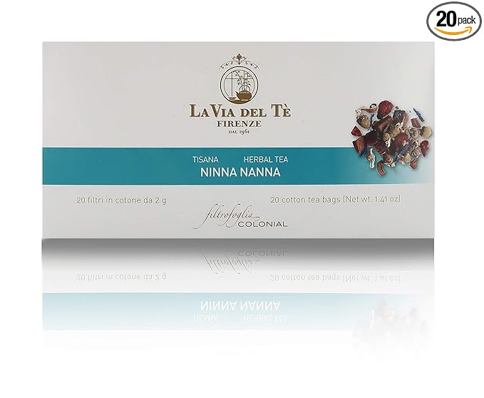 La Via del Te Ninna Nanna Herbal Tea Relaxing Infusion for Lullaby 20 Teabags Total Net Wt: 40g / 1.41oz