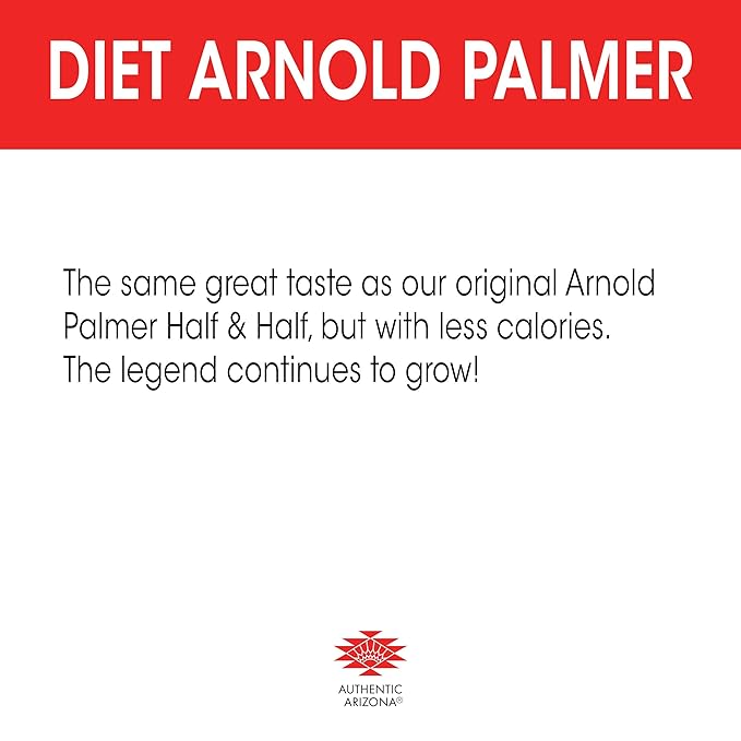 AriZona Diet Arnold Palmer Half and Half - Big Can 22 Fl Oz (Pack of 24)