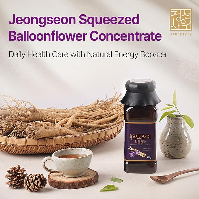 Korean Bellflower Root Extract (Doraji) Concentrate – Natural Plant-Based Concentrate for Throat Support 420g