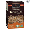 Bravo Tea Turkey Tail Mushroom Herbal Tea Caffeine Free 20 Tea Bags 6 count