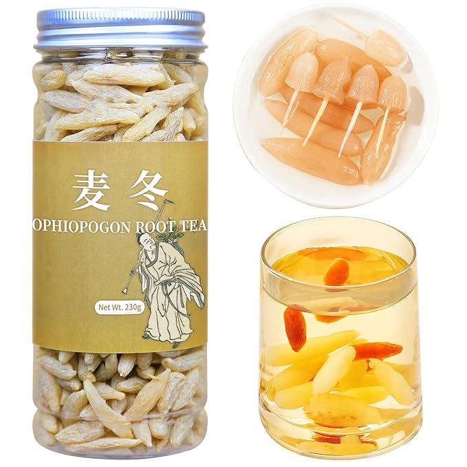 Wanhua Hall Ophiopogon Mai Dong Radix Ophiopogon Japonicas Root Mai Men Dong Nourishing Yin &ampNourishing Lungs 麦冬 麥冬 养阴润肺 祛火 8.11oz/ 230g