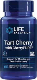 Life Extension Tart Cherry with CherryPURE® anthocyanins oxidative Stress Muscle Recovery Exercise Support Muscle Comfort Vegetarian Gluten-Free Non-GMO 60 Capsules