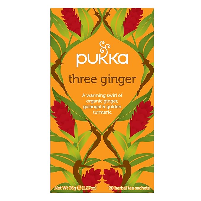 Pukka Tea Bags Organic (Night Time Berry Lemon Ginger and Manuka Honey Three Ginger Elderberry and Echinacea Supreme Matcha Green &amp Chamomile Vanilla and Manuka Honey) (1ea / 20ct) (Variety P