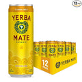 Yerba Madre Organic Organic Sparkling Yerba Mate Classic Gold 80mg Natural Plant Based Caffeine Smooth Energy &amp Focus Carbonated 12 Oz (Pack of 12) (Packaging May Vary)