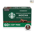Starbucks K-Cup Coffee Pods Flavored Hot or Iced Coffee Mocha 60 Keurig Pods