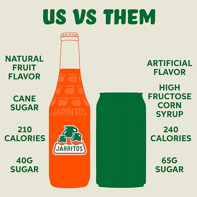 Jarritos - Mexican Soda 3-Flavor Variety Pack (17.7 oz 24 Bottles) - 12 Mandarin 6 Lime &amp 6 Pineapple - Real Cane Sugar - Made in Mexico - Natural Flavor Soda Pop - Party &amp BBQ Beverages