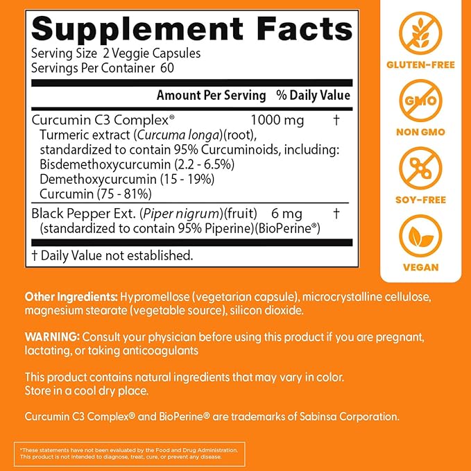 Doctors Best Curcumin Phytosome Bioavailable Curcumin Non-GMO Gluten Free Soy Free Vegan 60 Veggie Caps