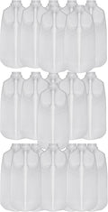 FIJIAN MADE Half Gallon Jugs Bottles (Pack Of 20 x 64 Oz) with Orange Snap On Cap – Great for Homemade Juices Milk Smoothies Tea and Other Beverages - Food Grade BPA Free