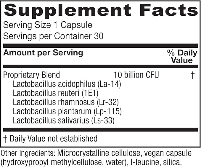 Vitanica FemEcology Vaginal and Intestinal Probiotic Support Vegetarian 30 Capsules